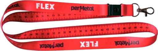 Flex perMetal lanyard s kľúčom meria 1m