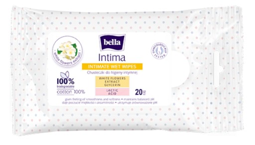 BELLA INTIMA WIPES na intímnu hygienu, 20 ks.