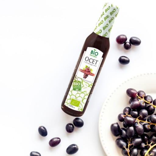 BIO prírodný červený vínny ocot 250ml / BIONaturo