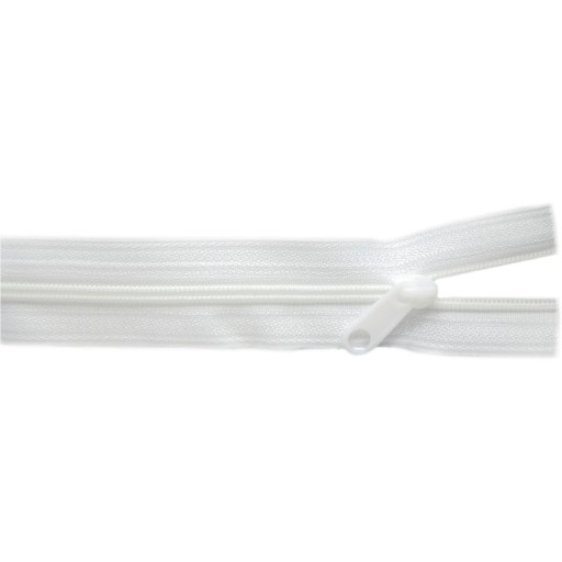 3mm páska na špirálový zips, BIELA + 20 zipsov, 10 metrov
