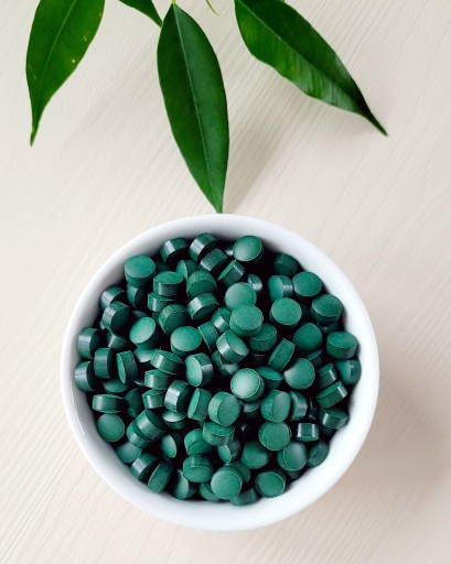 Spirulina 250 mg tablety 1000 tabliet prírodná morská riasa Vege