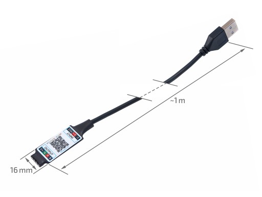 Ovládač Ovládač pre RGB BLUETOOTH USB LED pásik