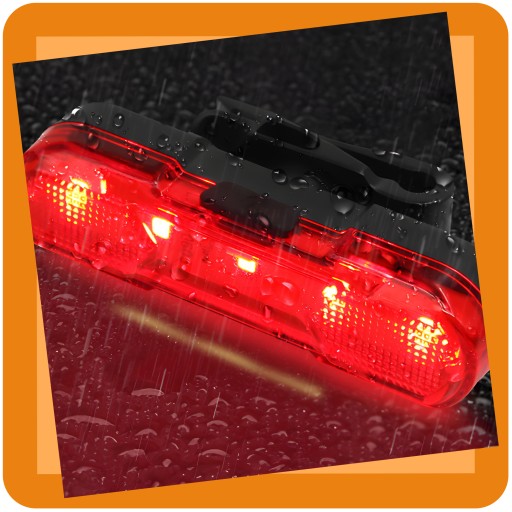 LED CYKLISTICKÁ LAMPA NA BICYKEL, NA RIADTIKÁ, VÝKONNÁ, NABÍJACIA, USB + ZADNÁ