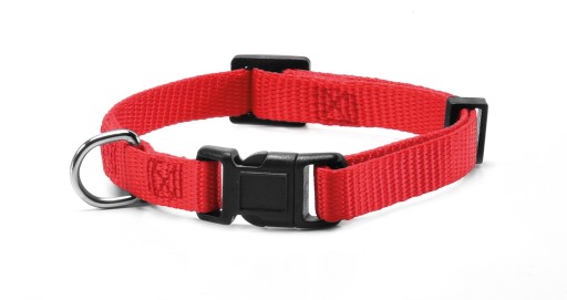 Nylonový obojok pre psa - 1 x 20-30 cm Červený