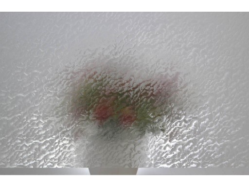 Polopriehľadná vitrážová dyha 45cm Snow 0907