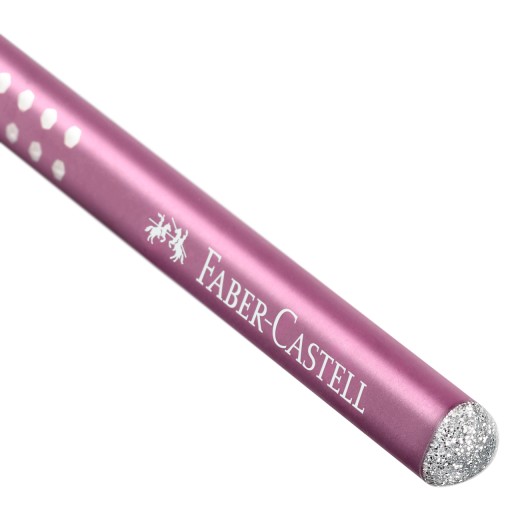 Ceruzka Sparkle Pearl Faber-Castell B, bordová