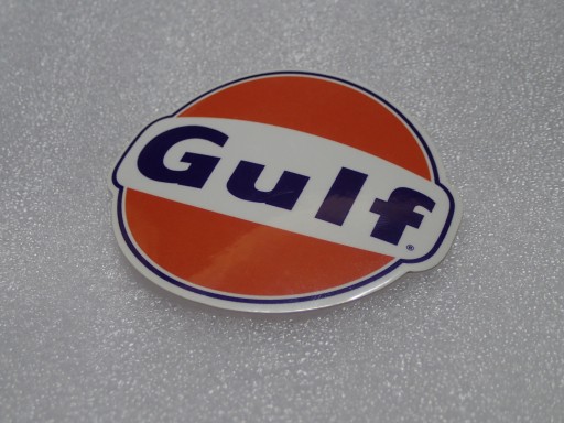 NÁLEPKA GULF RACING NÁLEPKA 7,6 x 7 cm