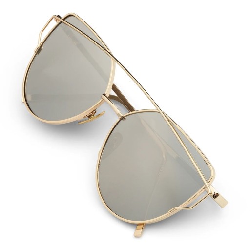 Slnečné okuliare Cat eye, dámska zrkadlovka cat eye UV 400