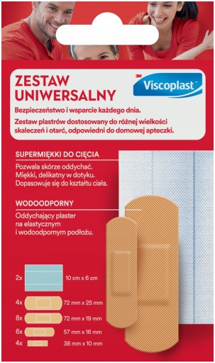 VISCOPLAST ZÁPLATY UNIVERZÁLNA SADA 24 KS
