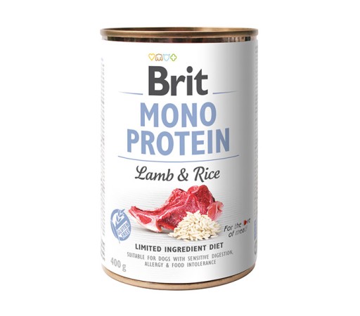 BRIT Mono Proteinová jahňacia ryža 400g