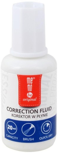 MemoBe tekutý korektor so štetcom 20ml