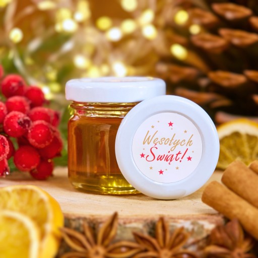 Vďaka Santa Claus vianočný darček med med dóza LOGO