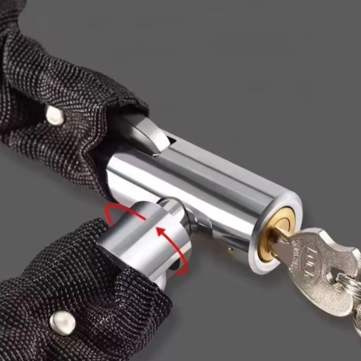 ZÁMOK NA BICYKEL ZÁMOK NA BICYKEL SILNÉ ZABEZPEČENIE REŤAZY S KĽÚČOM