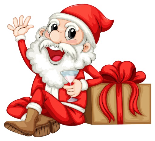 NÁLEPKA NA OKENNÉ SKLO ZRKADLO SANTA CLAUS