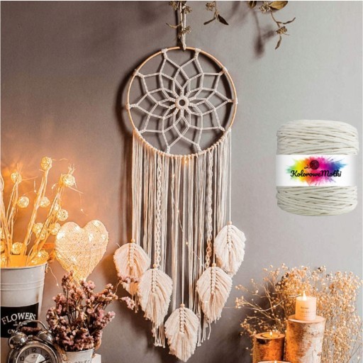 Prírodný bavlnený výplet pre Macrame 300m 2mm