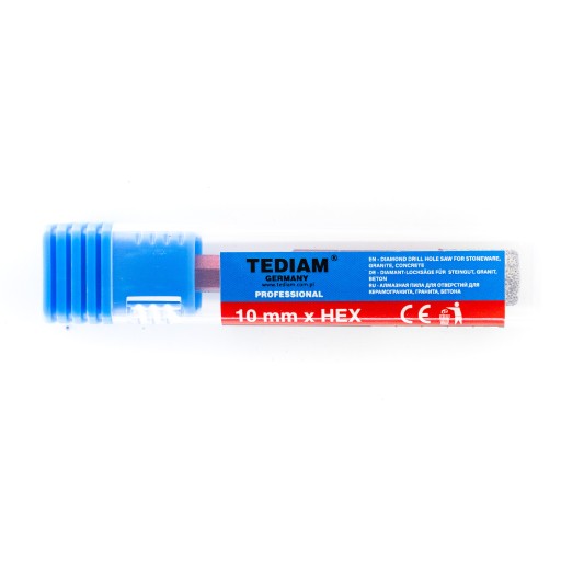 Kónická diamantová dierovacia píla na žulovú kameninu HEX 1-6 mm TEDIAM PRO