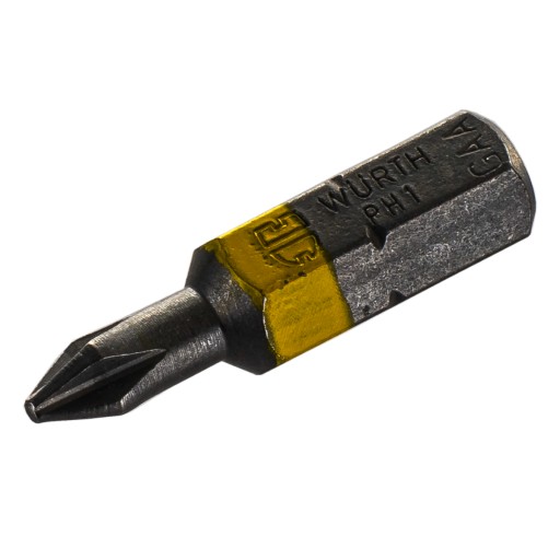 WURTH BIT HEAD KRÍŽ PZ2 ŽLTÝ 1/4 25mm