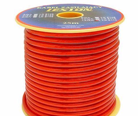 NAPÁJACÍ KÁBEL 5mm2 12GA červený CCA za 1m / 1991
