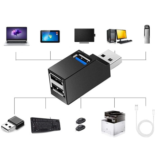 RÝCHLY USB 3.0 HUB ROZDEĽOVAČ PORTOV USB ADAPTÉR
