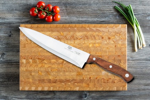 KUCHYŇSKÝ NÔŽ 20CM NA REZANIE A KRÁJANIE JEDLA, KLASICKÝ S VEĽKOU BRDOU
