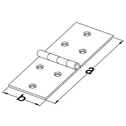 Skladací pásový záves 90x80x2,5mm