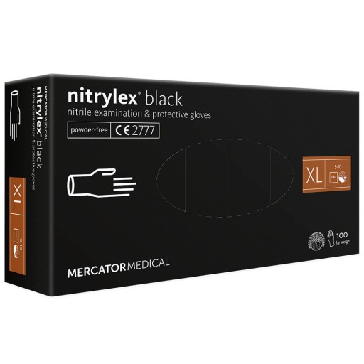 Nitrilové rukavice BLACK XL Zdravotnícke rukavice 100 kusov