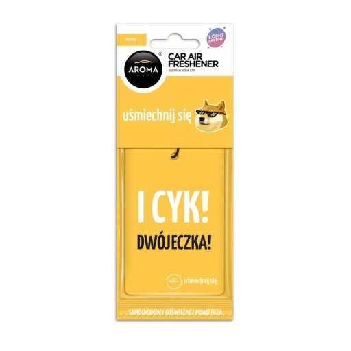 Osviežovač vzduchu s vôňou AROMA CAR LETS SMILE Cotton Vanilla