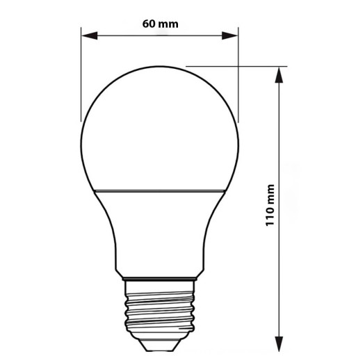 E27 A60 LED žiarovka 7,5W = 60W 806lm 6500K Cool White PHILIPS