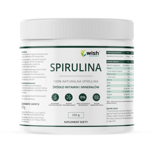 SPIRULINA PRÁŠOK 250g ANEMIA IMUNITY prírodná