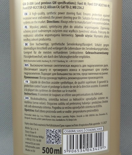 POWER POWER FLUID 0,5L K2