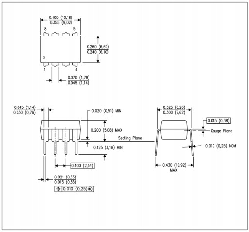 UA741 Operačný zosilňovač CP DIP-14 ORIGINAL TI