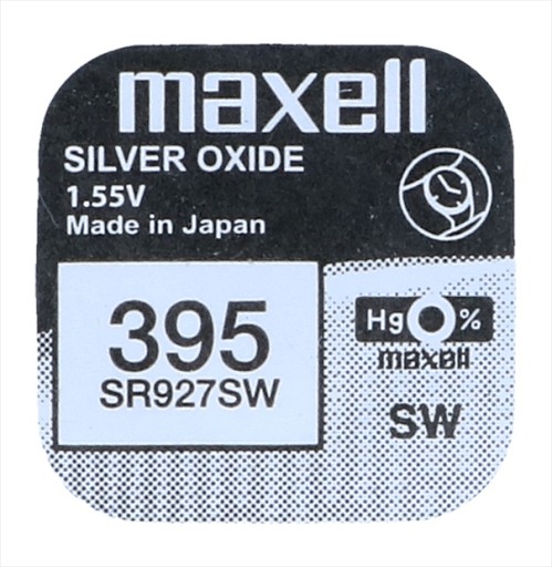Strieborná batéria Maxell 395 SR927SW SR57 1 ks. x2
