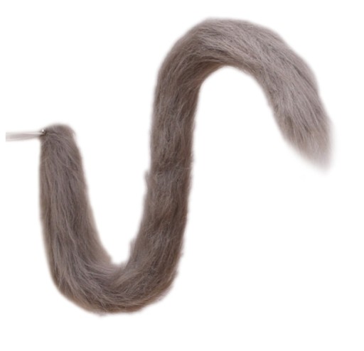 VLČÍ CHVOST VLK MAČKA VLK MAČKA DLHÁ ŠEDÁ 80 CM