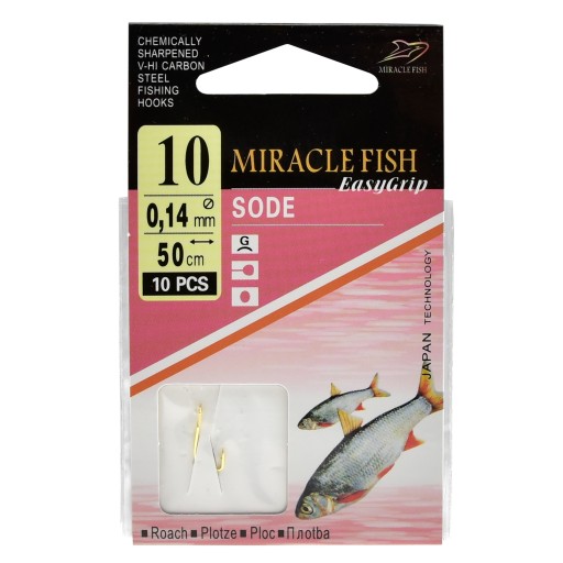 Háčiky SODE TIED, READY náväzce, 10 ks, veľkosť 10