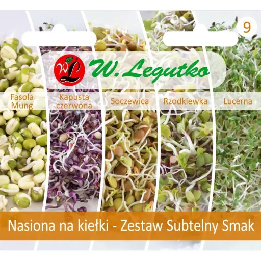 Semená na klíčky - Súprava Subtle Taste - 5 odrôd...