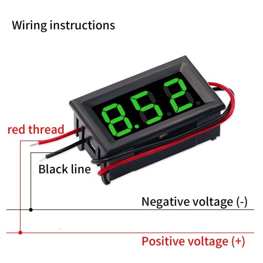 UNIVERZÁLNY VOLTMETER 4,5 - 30V DC V POUZDRO