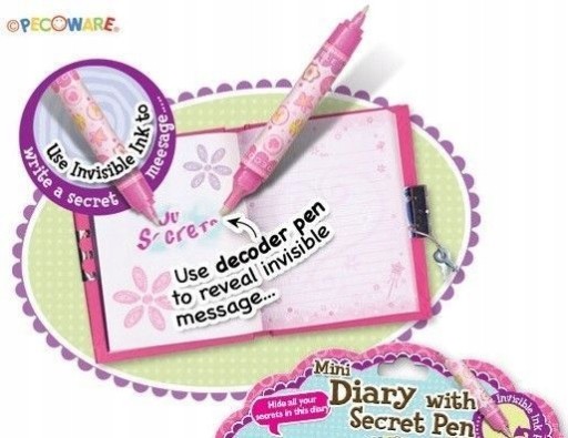 Uzamykateľný denník Secret Pen
