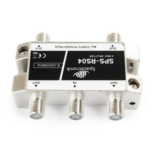 Splitter 1/4 5-2400 MHz Spacetronik SPS-RS04