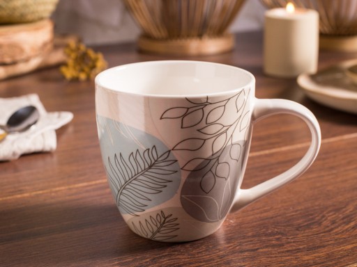 VEĽKÝ HRNEK ZEME FARBY 400ML PORCELÁN NA KÁVU