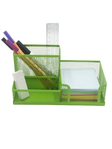 Pen&GO Organizér na pero na stôl sieťovaný box na náradie PG9058 Lime