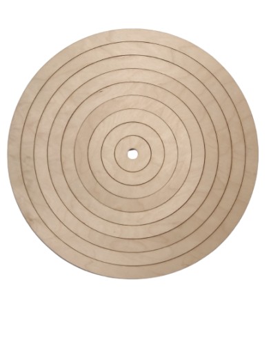 Kruhový zachytávač makramé základne 30cm 14 ks