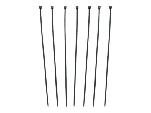 Qoltec Sťahovacie pásky/sťahovacie pásky 2,5 * 200 mm Nylon66 UV čierna