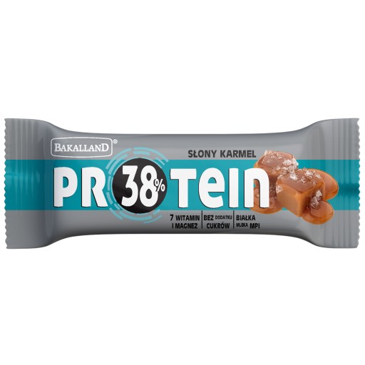 BAKALLAND Proteínová tyčinka slaný karamelová 35g