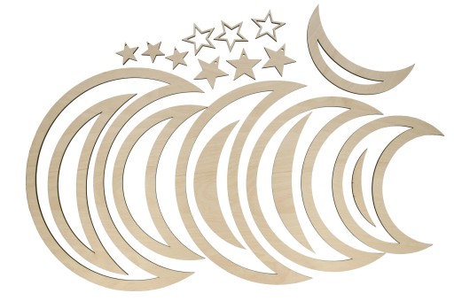 MACRAME MOON DREAMCATCHER, sada 7 kusov + ZADARMO