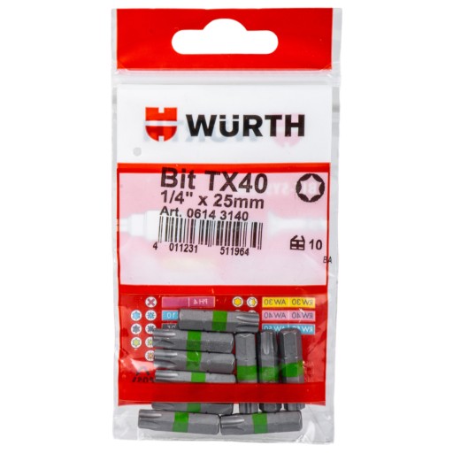 Skrutkovací bit TORX TX40 1/4