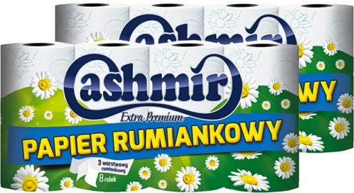 Harmančekový toaletný papier 8 VALCOV Cashmir Premium 3 VRSTVA 18m BIELY x2
