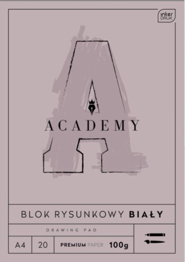 AKADÉMIA BLOK NA KRESLENIE A4 100g/m2 -20 listov - 1700