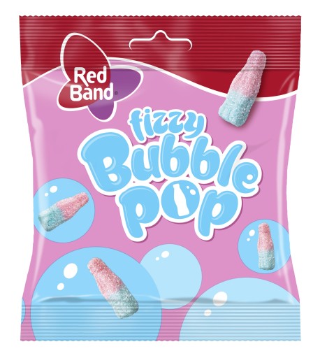 Red Band Fizzy Bubble Pop Želé s príchuťou kyslého ovocia 100 g