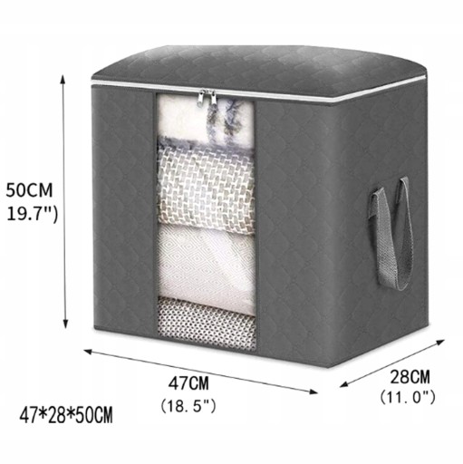 Veľký organizér box na posteľnú bielizeň, oblečenie, tašku, deku, XL, pevný