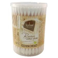 MATTES HYGIENICKÉ TYČKY BAMBUS 100*KS ROUND BOX LYBAR